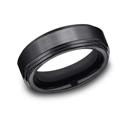Forge Black Titanium 8mm Ring SKU CF68100BKT