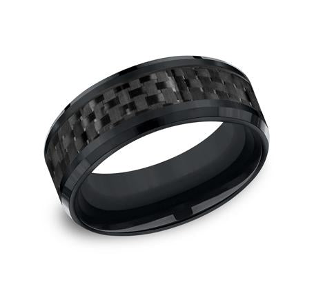 Forge Black Cobalt 8mm Ring SKU CF68900CFBKCC