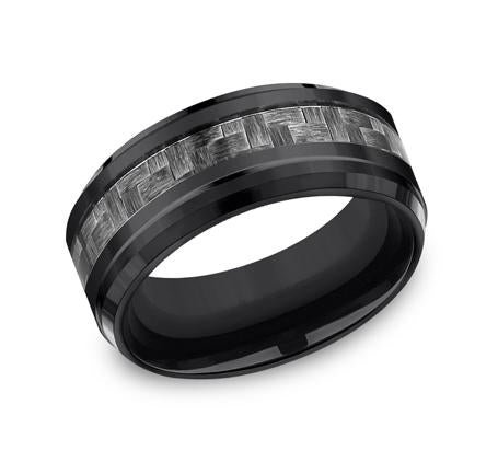 Forge Black Titanium 9mm Ring SKU CF69488CFBKT