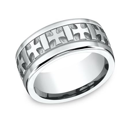 Benchmark Argentium Silver 10mm Ring SKU CF710401SV