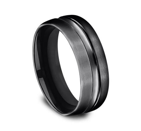 Singularity - Polished Black Titanium Ring – Richter Scale Rings