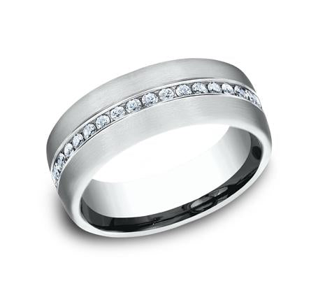 Benchmark Palladium 7.5mm Diamond Ring SKU CF717573PD