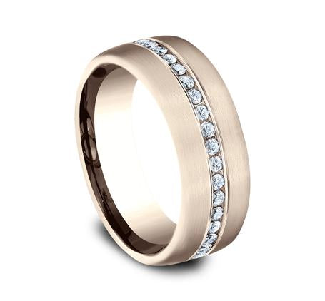 Benchmark Rose Gold 7.5mm Diamond Ring SKU CF717573R