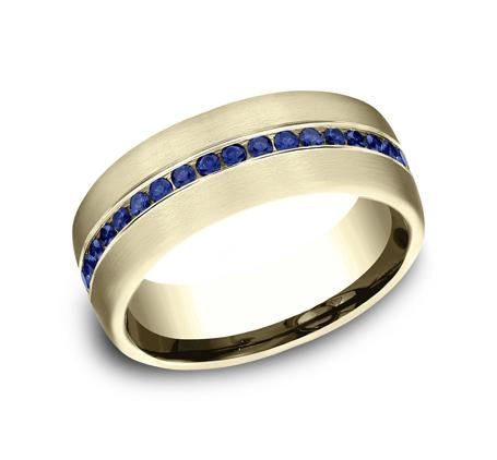 Benchmark Rose Gold 7.5mm Sapphire Ring SKU CF717574R