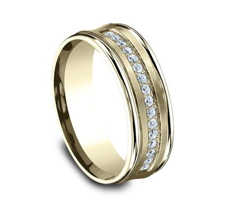 Benchmark Yellow Gold 7.5mm Diamond Ring SKU CF717593Y