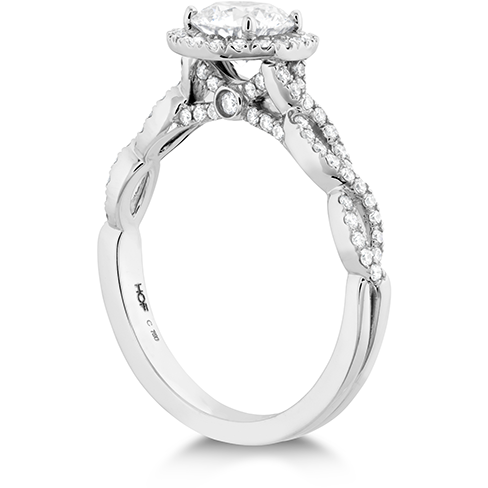 Destiny Lace HOF Halo Engagement Ring - Dia Intensive