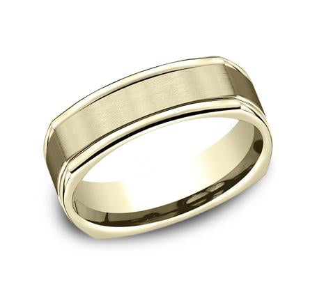 Benchmark Yellow Gold 7mm Ring SKU EURECF7702SY