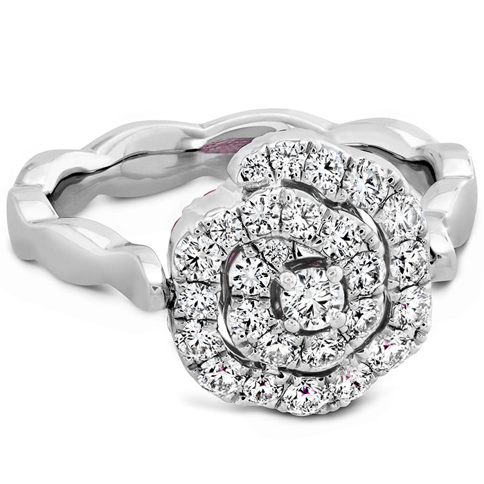 Lorelei Diamond & Ruby Floral Flip Ring