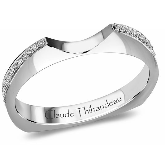 Claude Thibaudeau Handmade Wedding Band Style Number: #PLT-3311-J-MP.