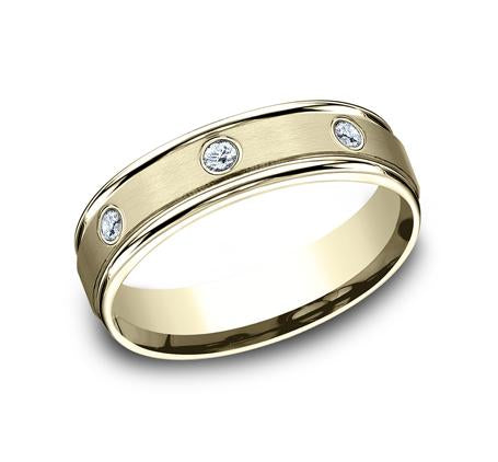 Benchmark White Gold 6mm Diamond Ring SKU RECF516140W