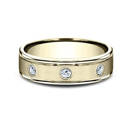 Benchmark Yellow Gold 6mm Diamond Ring SKU RECF516140Y
