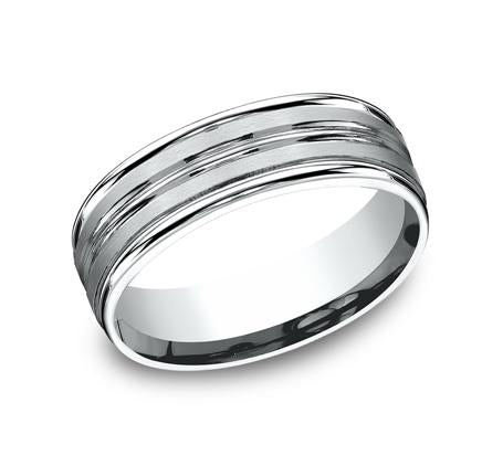 Benchmark Argentium Silver 7mm Ring SKU RECF57180SV