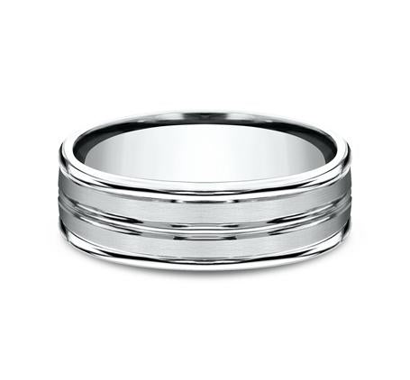 Benchmark Argentium Silver 7mm Ring SKU RECF57180SV