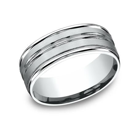 Benchmark Platinum 8mm Ring SKU RECF58180PT