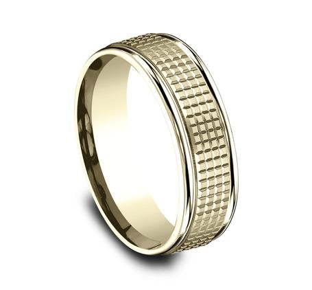 Benchmark Yellow Gold 7mm Ring SKU RECF67471Y