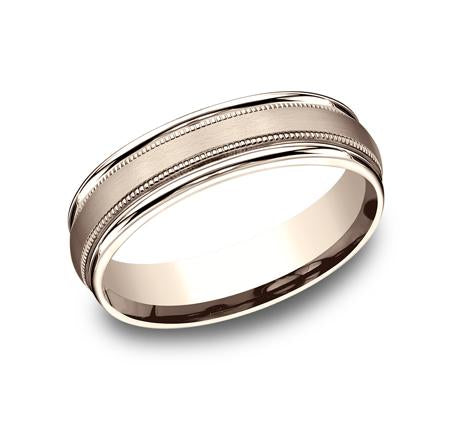 Benchmark Rose Gold 6mm Ring SKU RECF7601SR