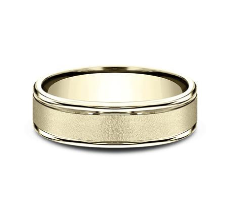 Benchmark Yellow Gold 6mm Ring SKU RECF7602Y