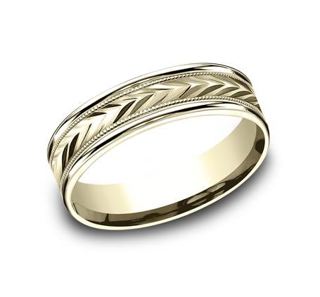 Benchmark Yellow Gold 6mm Ring SKU RECF7603Y