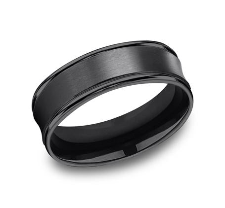 Forge Black Titanium 7.5mm Ring SKU RECF87500BKT