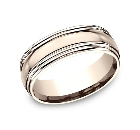 Benchmark Rose Gold 7.5mm Ring SKU RECF87501R