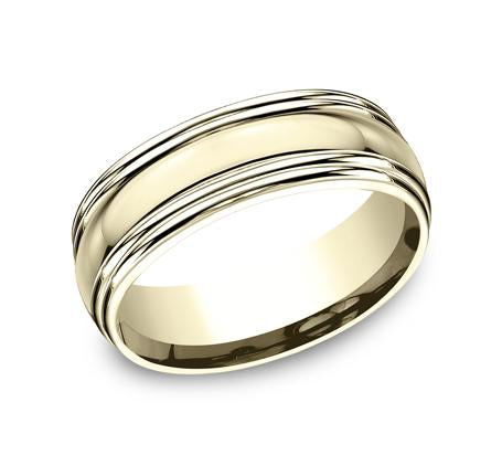 Benchmark Yellow Gold 7.5mm Ring SKU RECF87501Y