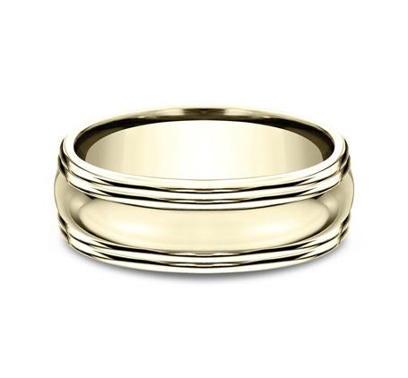 Benchmark Yellow Gold 7.5mm Ring SKU RECF87501Y