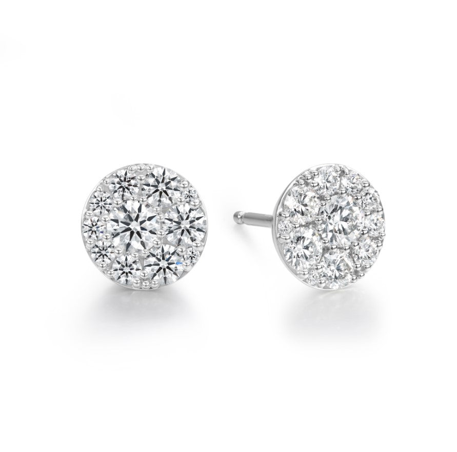 Tessa Diamond Circle Earrings