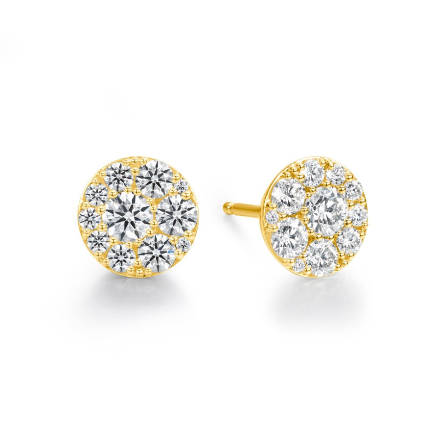 Tessa Diamond Circle Earrings
