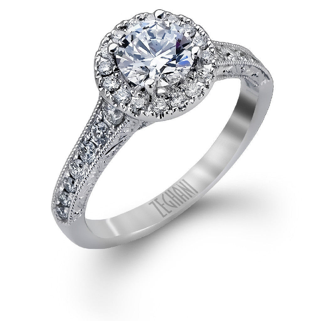Zeghani Classic Engagement Ring - #Zr939 - Utopia Collection