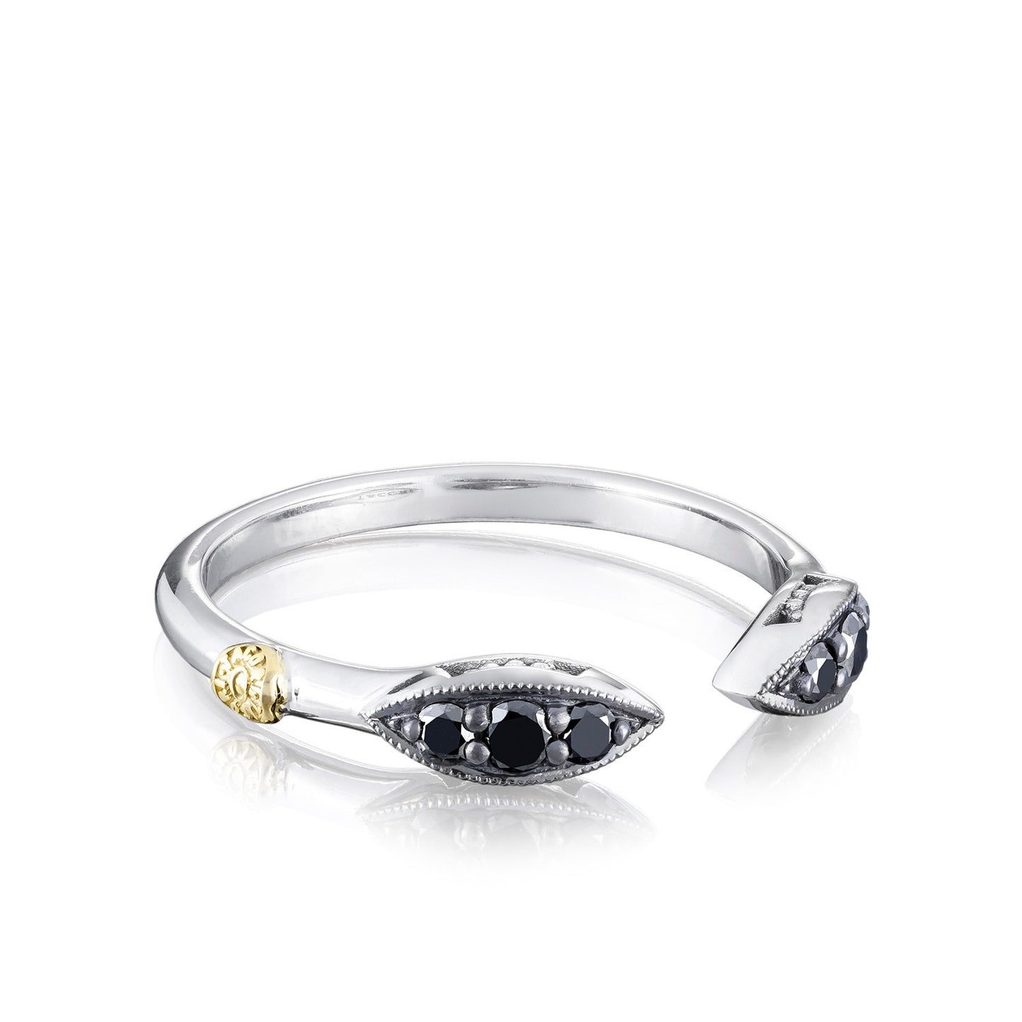 Ivy Lane Pave Surfboard Ring featuring Black Diamonds Style #SR20044